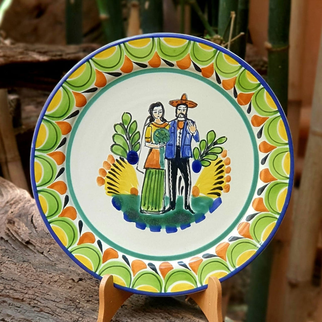 アンティーク雑貨   Heritage Plate 2020 Decorative Wedding Plate MultiColors custom handmade Ceramic Gift