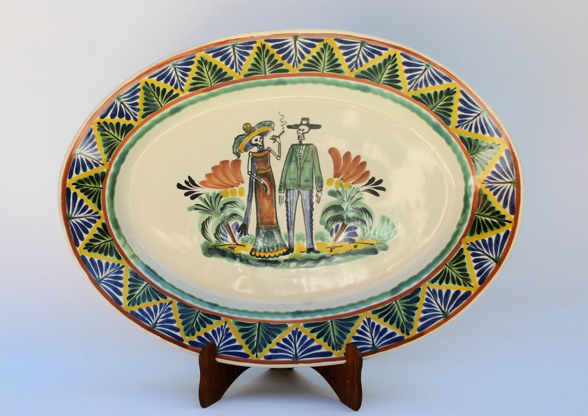 Catrina Wedding Decorative / Serving Oval Platter MultiColors