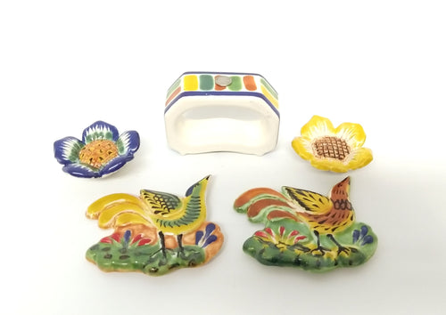 Napking Ring Rectangular Set of 4 + 4 Figure