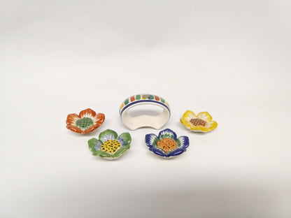 Napking Ring Clasic Margarita Flower figure  Set of 4