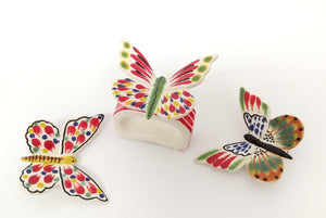 Napking Ring Rectangular Set of 4 + 4 Butterfly Figure