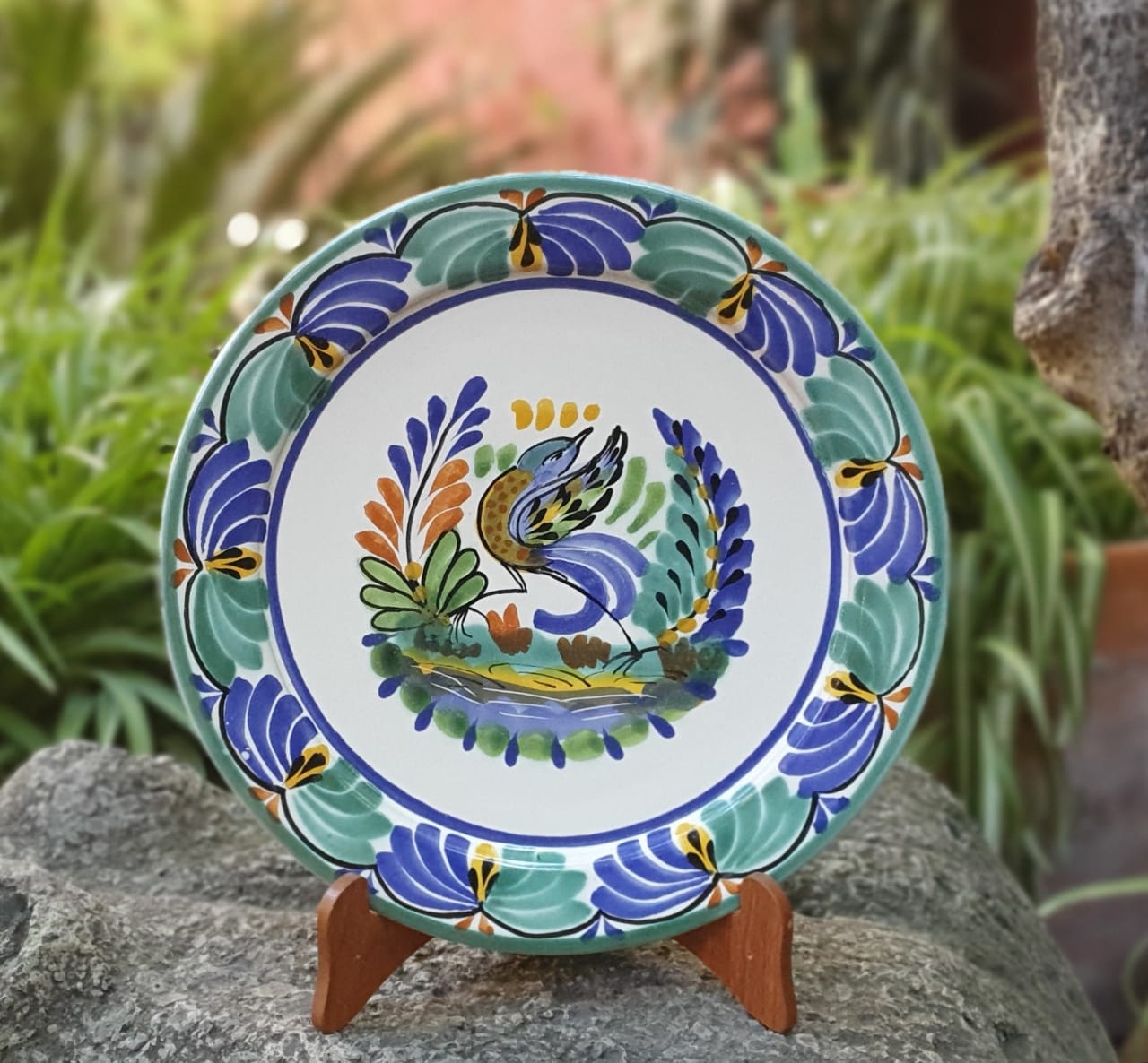 コリンシアン PELÉ ZICO ペレ　ジーコ　ブラジルセット Mexican Ceramics Love Birds Plate tableware tabledecor Mayolica