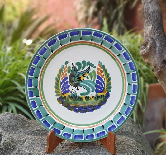 Dancing Bird I Plate MultiColors