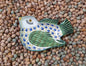 Bird Snack Dish 9.8 in x 7 in MultiColors