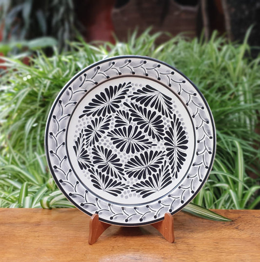 Black Forest III Plates Black and White