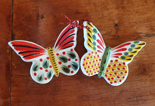 Ornament Butterfly Set of 2 Pieces Multi-colors