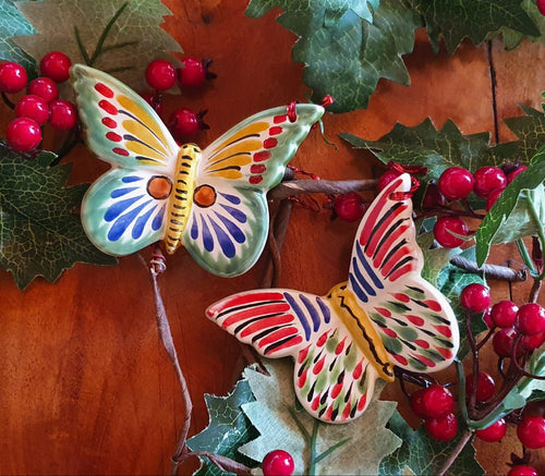 Ornament Butterfly Set of 2 Pieces Multi-colors