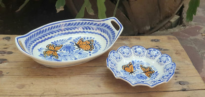 Butterfly Set of 2 Pieces Blue and White