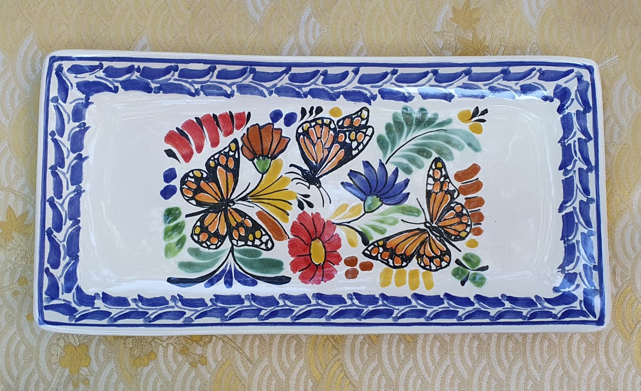 Monarch Butterfly Rectangular Plate / Tray MultiColors