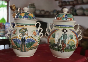 Catrina & Catrin Decorative Vase Set of 2 Pieces 15.8" Height Multi-colors