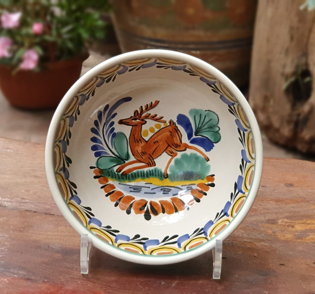 Deer Cereal/Soup Bowl 16.9 Oz Multicolor