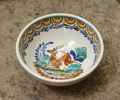 Deer Cereal/Soup Bowl 16.9 Oz Multicolor