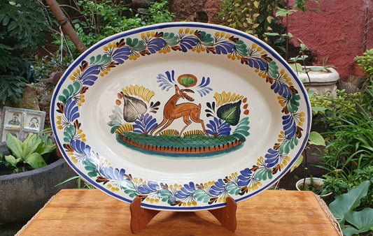 Deer Decorative / Serving Oval Platter MultiColors