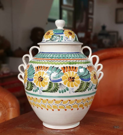 Deer Decorative Vase Large Gto Jar 16.5" H Traditional MultiColors