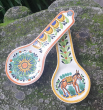 Donkey and Flower Round Spoon Rest Set 3.7*9.1" MultiColors