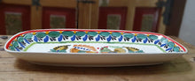 Rooster Family Tray Mini Rectangular Platter 14.6 X 7.1 in MultiColors