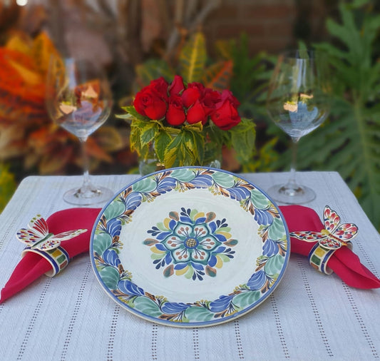 Flower Plates Multi-Colors