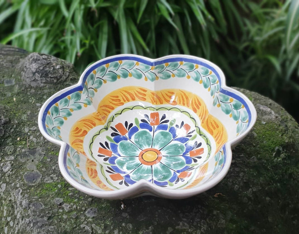皿・プレート Vintage Miller Vrana handmade bowls FlowerSaladBowl-handmade-