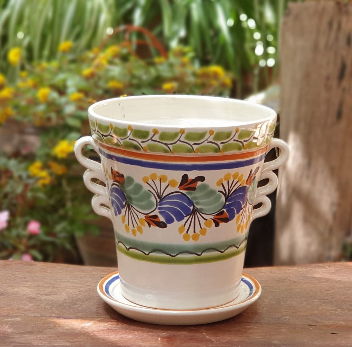 Flower Pots w/Handles Multi-colors