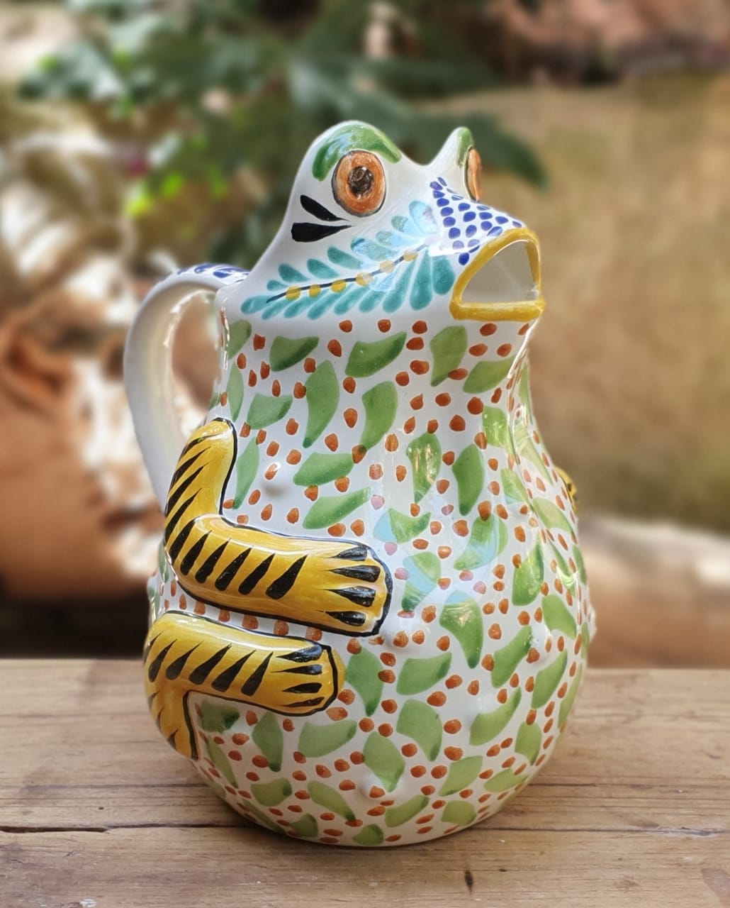 Jarra de agua de rana, 50 onzas, multicolores 