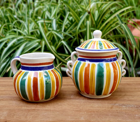 Sugar and Cream Happy Stripes Set of 2 Pieces