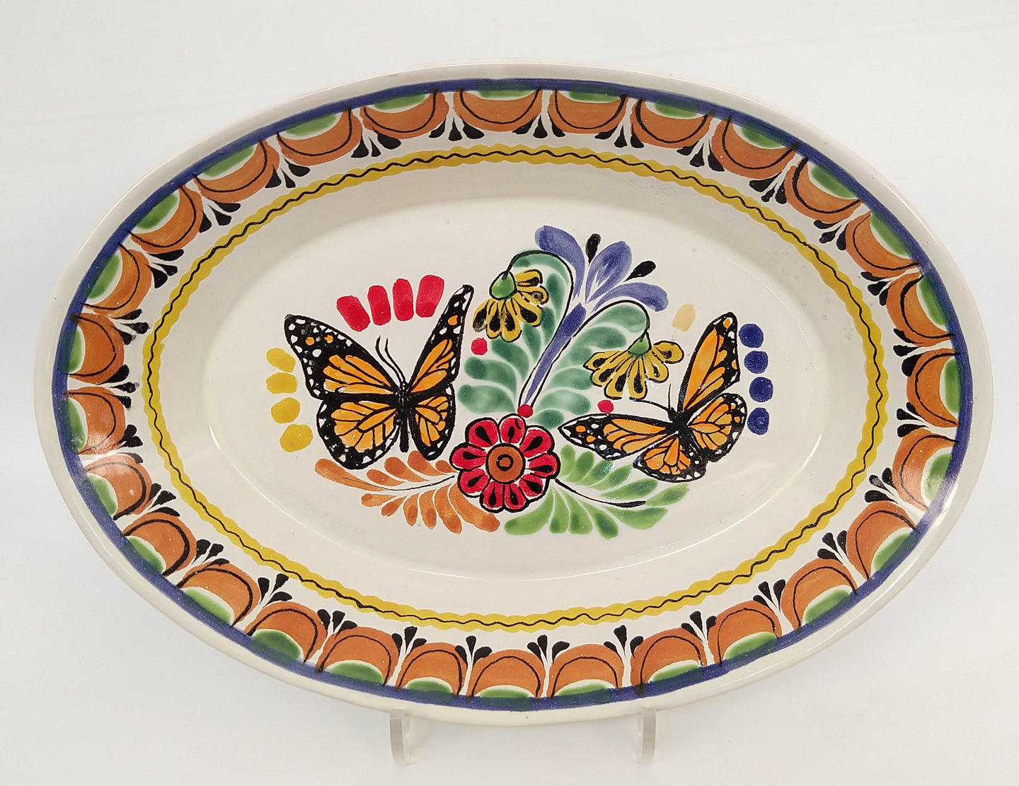 Butterfly Special Oval Platter 17.3x21.6