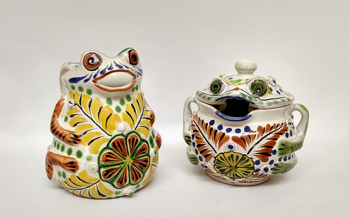 Frog Set Creamer and Sugar Set (2 pieces)