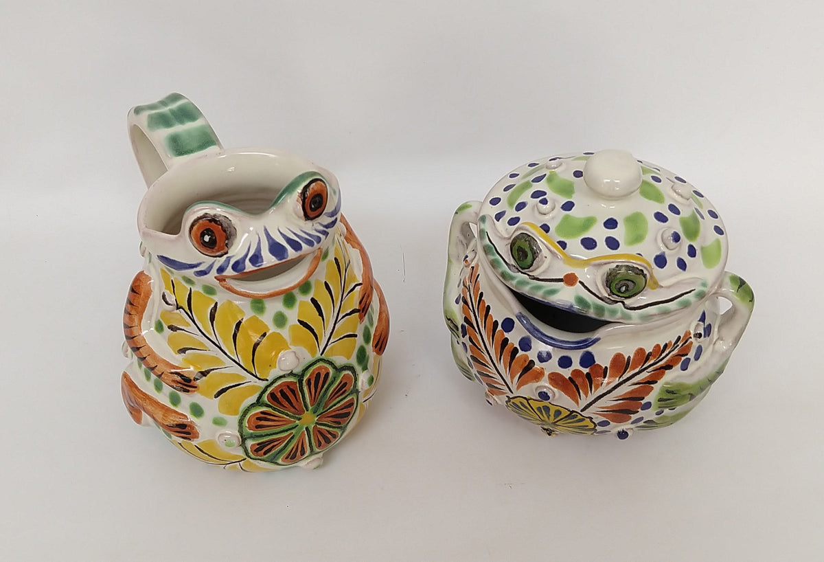 Frog Set Creamer and Sugar Set (2 pieces)