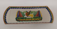 Bird Large Tray 6.1*14" MultiColors - Mexican Pottery by Gorky Gonzalez
