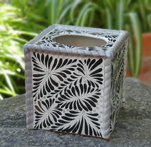 Kleenex Square Box Milestones Pattern Black and White