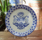 Platos Love Birds Azul y Blanco 