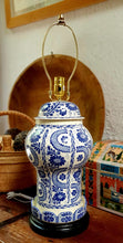 Lamp Vase Olan Blue and White