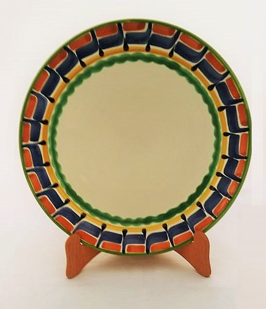 Plates with border MultiColors