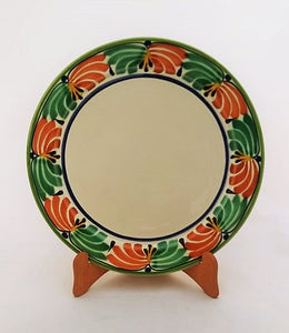 Plate with palm border MultiColors