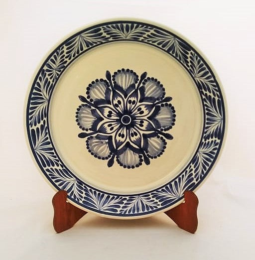 Flower Plates Blue and White