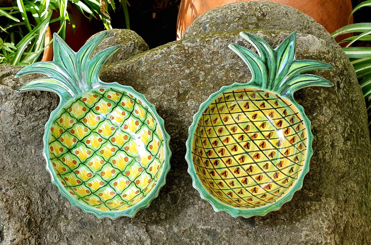 Pineapple Snack Bowls Set of 2 Pieces Multi-colors