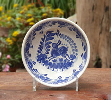 Rabbit Cereal/Soup Bowl 16.9 Oz Blue and White