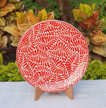 Plates Milestone Pattern Red and White