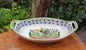 Rooster Oval Bowl with handles / Serving Piece MultiColors