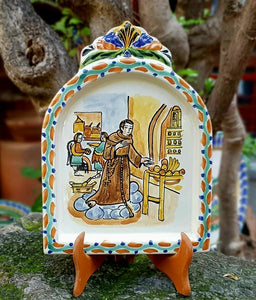 Saint Pascual / Saint of Kitchen AltarPiece 8.9" Height MultiColors