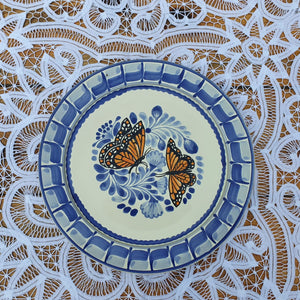 Butterfly Plate Blue Colors
