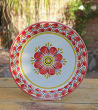 Flower Plates Red Colors