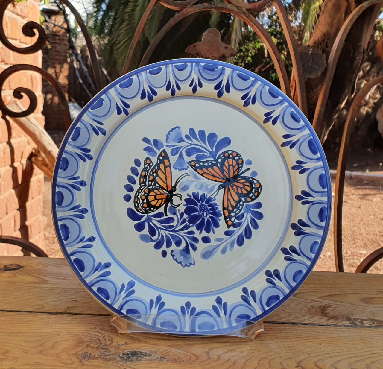 Butterfly Plates Blue Colors