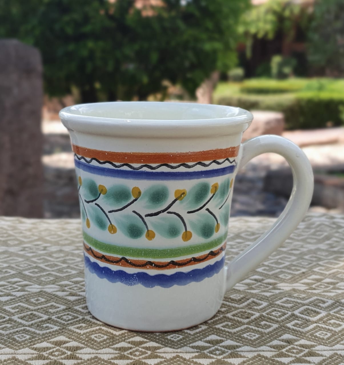 Traditional Bell Coffee Mug 12.2 Oz Multicolor