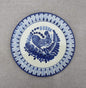 Rooster Plates Blue and White