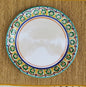 Plate with Flowers Border  MultiColors