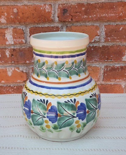 Flower Vase Ribbed MultiColors