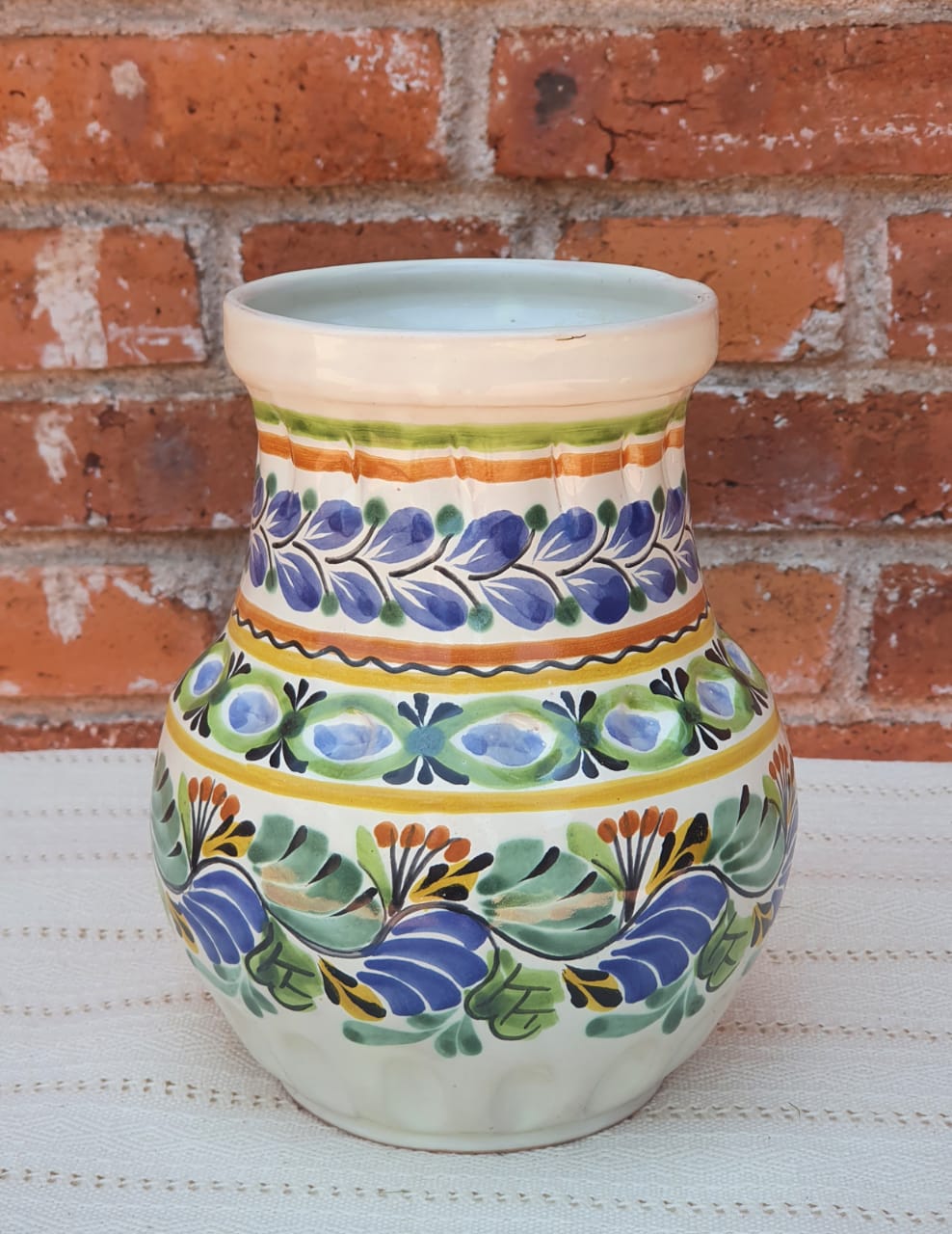 Flower Vase Ribbed MultiColors