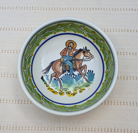 Cowboy Cereal/Soup Bowl 16.9 Oz Multicolor