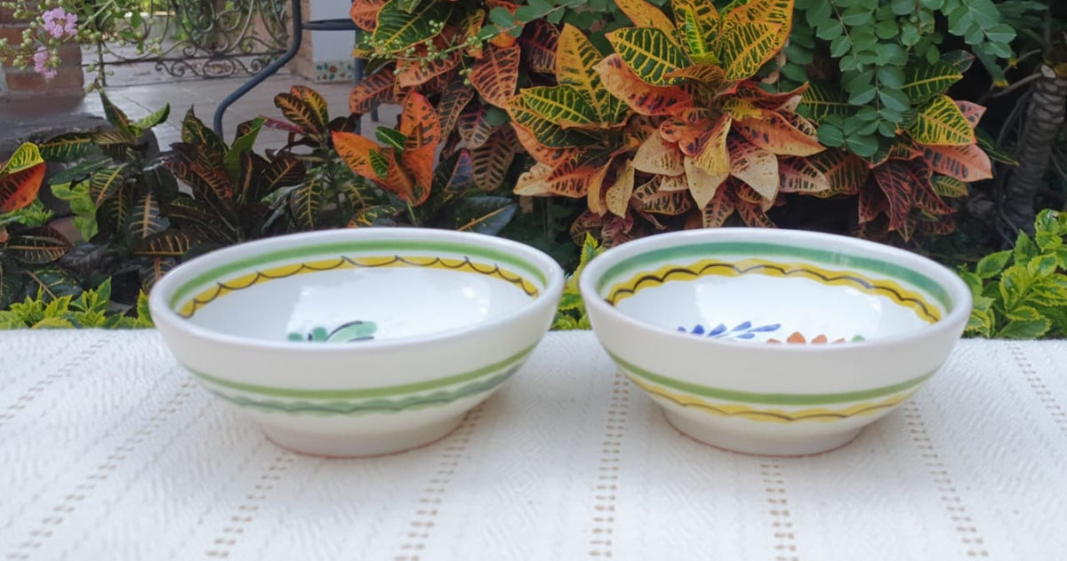 Rooster Small Bowl 4.9 in D Set of 2 pieces MultiColors